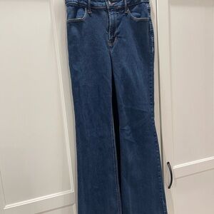 Women's Blue Wide-Leg Jeans